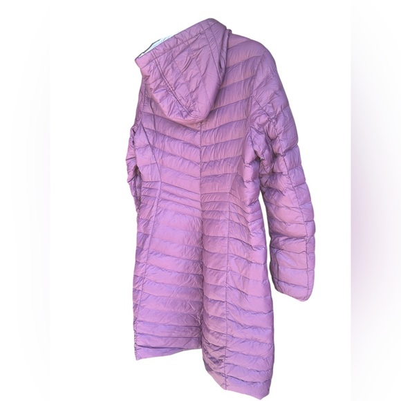 Lands' End Ultra Light Down Packable Coat Blackberry size S - Picture 3 of 8